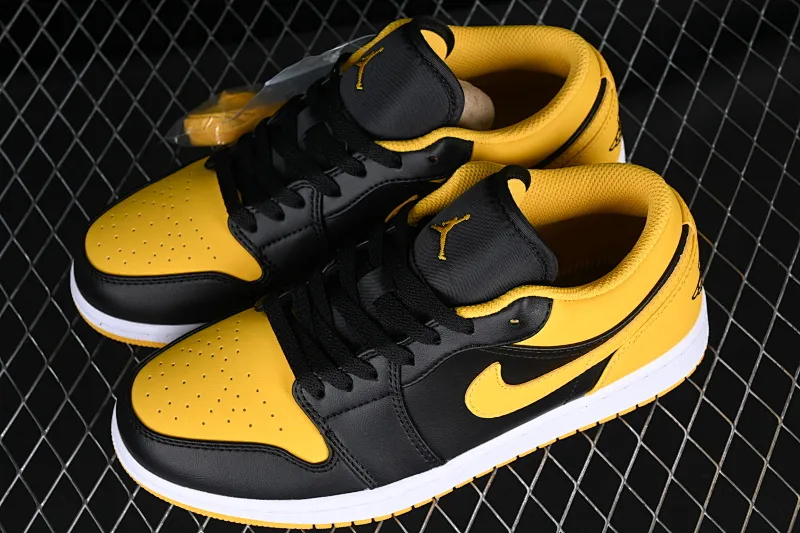 All categories Air Jordan Jordan series basketball shoes Air Jordan 1 Low Z version Air Jordan 1 Low OG "Yellow Ocher" AJ1 Joe 1 black and yellow low-top cultural casual sneakers 553558-072